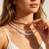 Shiny AAA+ 3mm Colorful Crystal Tennis Chain Necklace Bling Rainbow Cubic Zircon Choker for Women Party Fine Jewelry Gift