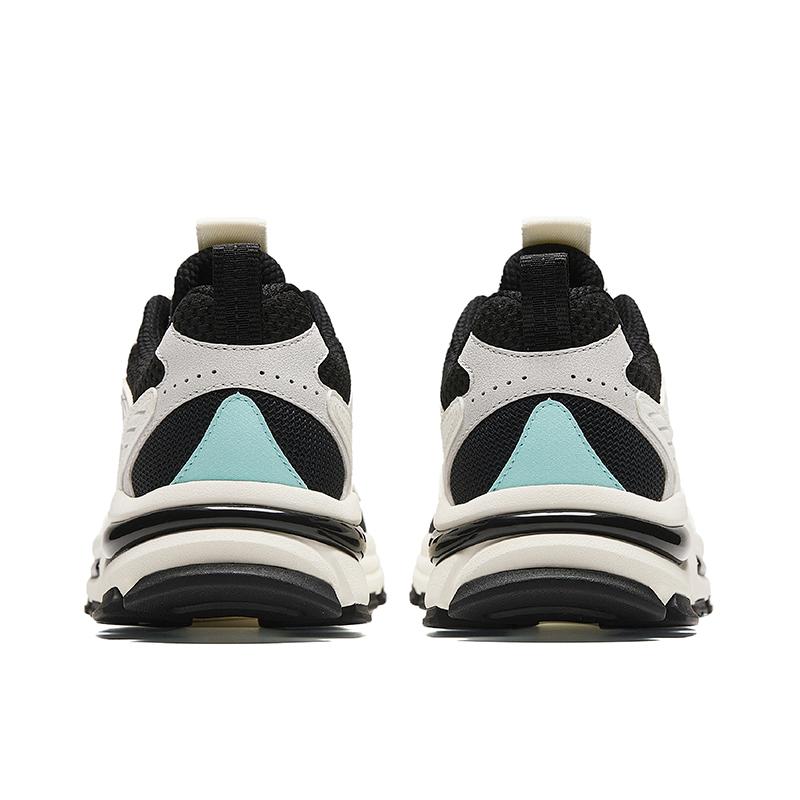 New Anta Millennial Cushioning Anti Slip And Wear Resistant Low Top Casual Shoes Men's Black White Blue 912418881-2