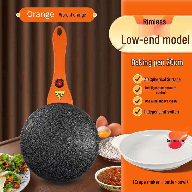 Electric Crepe & Pancake Maker: Spring Roll, Layered Pancake, Breakfast & BBQ Griddle.