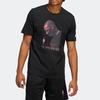 Adidas Character Print Casual Sports Short Sleeve T-Shirt Men Tops Black HS8515