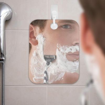 Shave Well Deluxe Anti-Dug Barber Spejl Tågefrit Ophængs Badeværelse Bruser Spejl med Håndholdt Mulighed for Mænd og Kvinder Inkluderer Lo