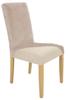 Cool Beige Velour Elastic Chair Cover [21We]