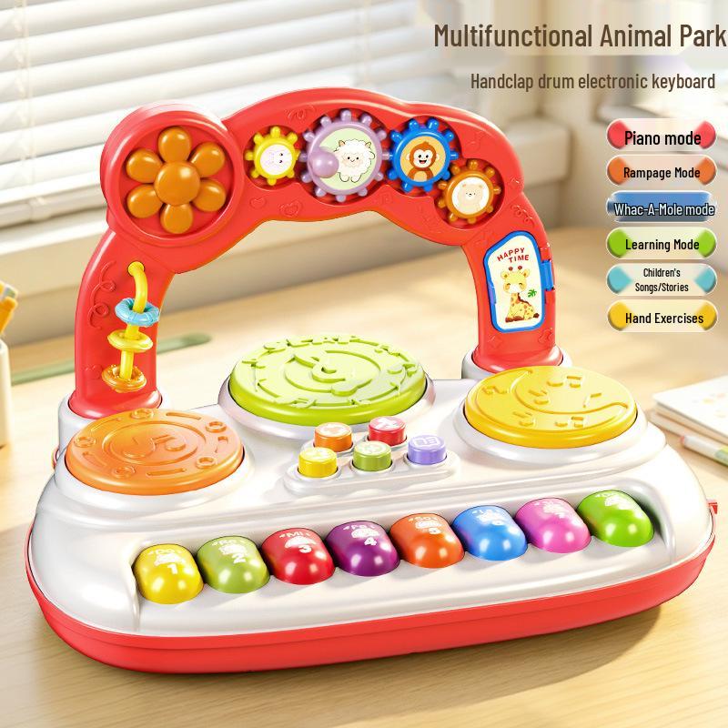 Téléphone et Piano Jouet Multifonctionnels pour Enfants avec Lumières et Musique pour l'Éducation Précoce