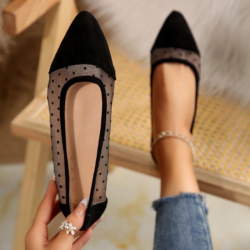 Fashion Spring and Autumn Fashion Sexy Leopard Print Pointed Toe Casual Comfortable Popular Women's Shoes Mesh Breathable Walking Shoes