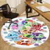 Dandy's World Pattern Round Rug, Indoor/Outdoor Mat, for Picnic, Gameroom, Bedroom, Office, Living Room, Home Decor Carpet, Birthday Gift