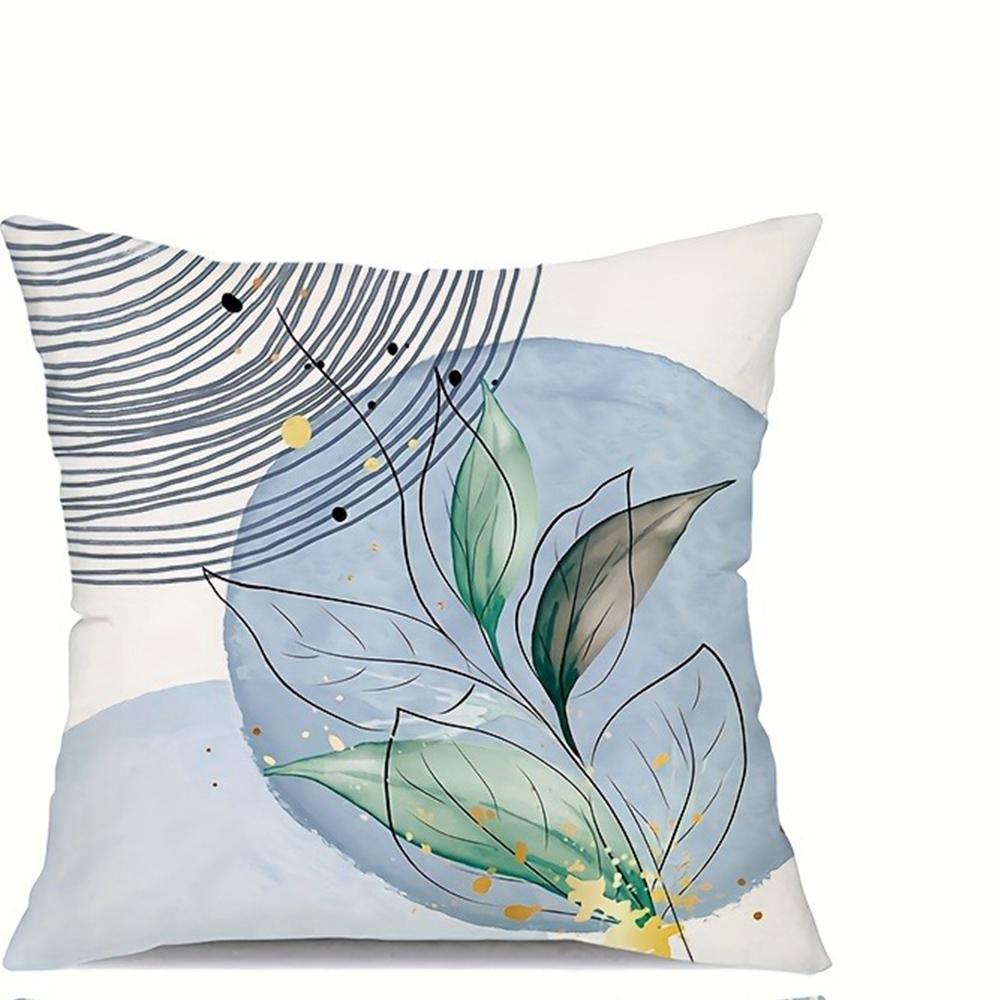 Minimalist Greenery - Line Pillow CoversLiving Room Sofa Cushion Cover, Soft and Comfortable, Bedroom Room Decoration