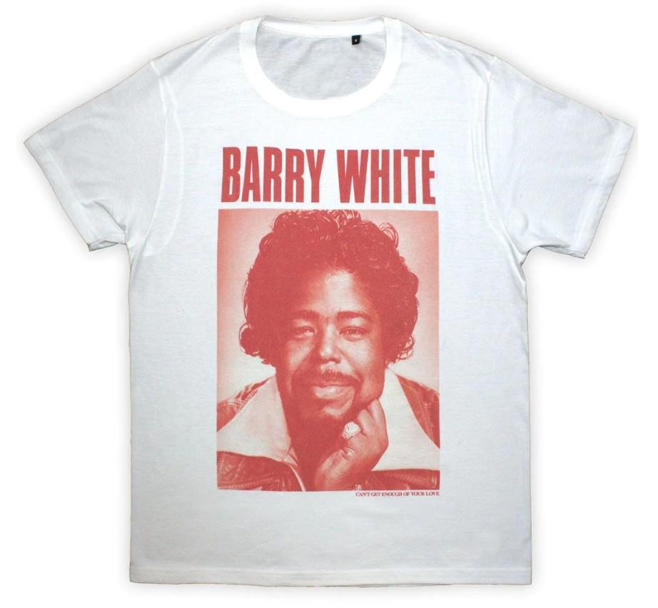 Barry White Box Photo - White T-Shirt Size S-5XL Reprint Unisex T-Shirt XXXL