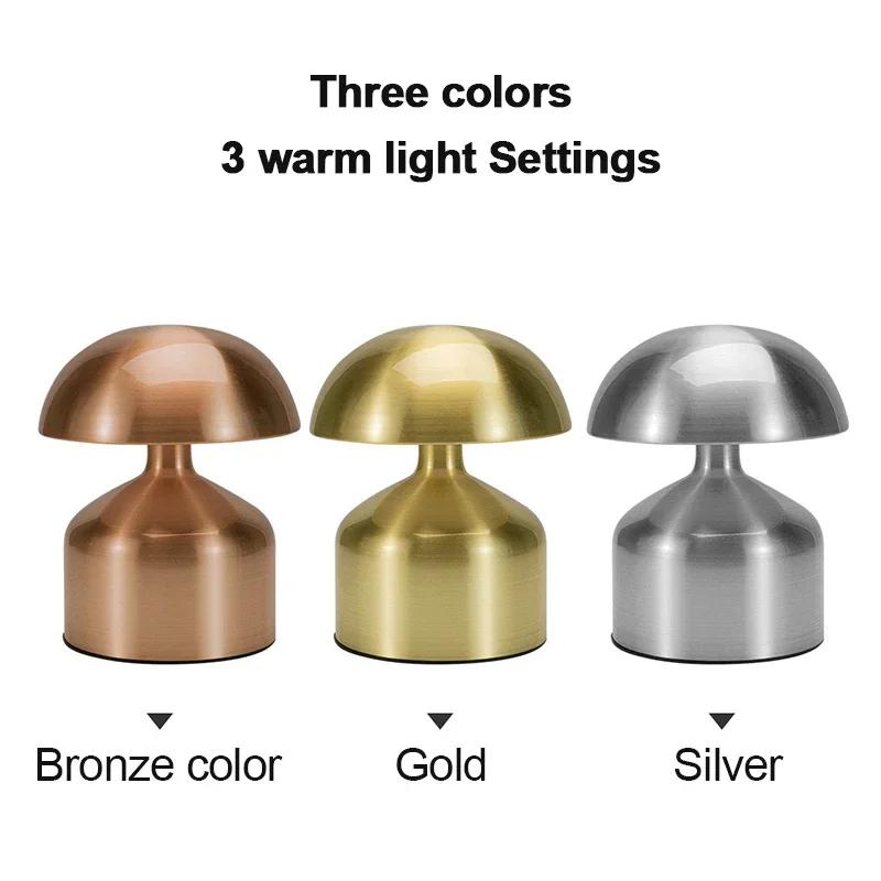 Table Lamp Led Rechargeable Touch Tri-Level Dimmable Reading Light Bar Bedroom Desk Decor Atmosphere Deco Bedside Tables Lamps