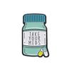 Cartoon Medicine Bottle Alloy Brooch: European & American Style Enamel Badge for Clothes & Bags