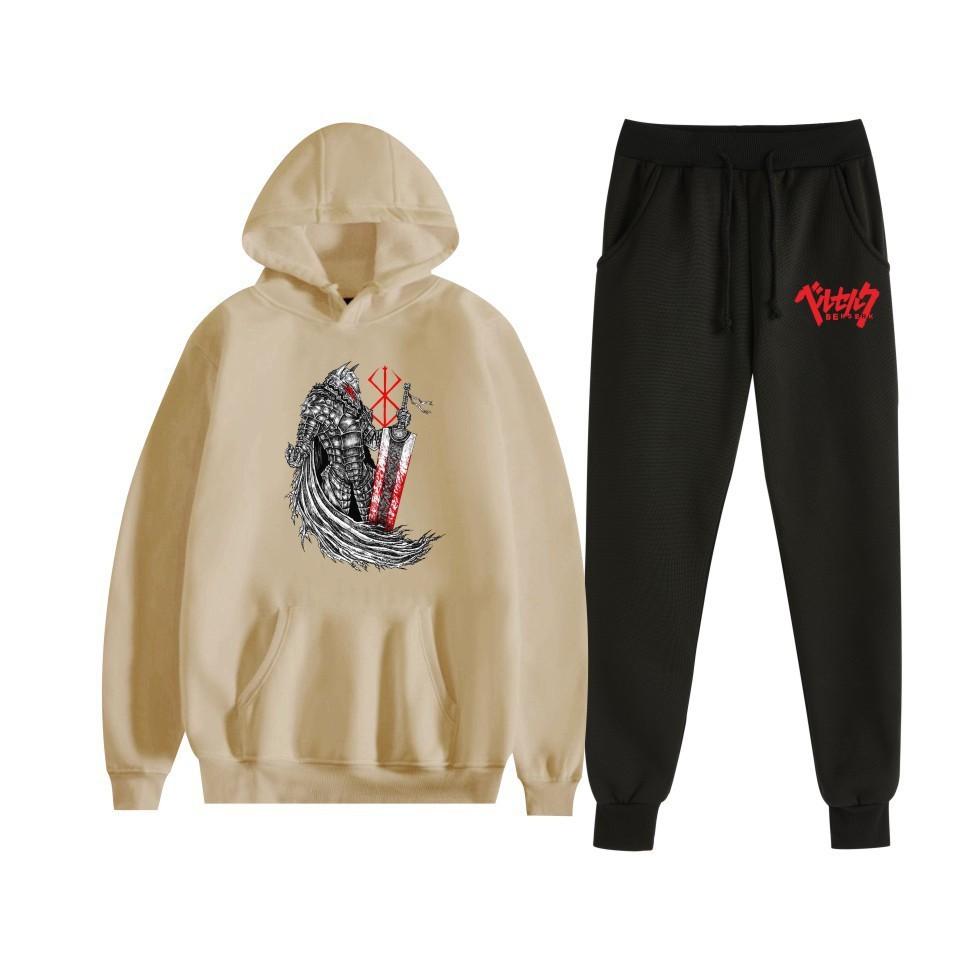 Sword wind legend Berserk new animation fleece loose men's and women's hooded sweater set hoodie