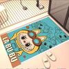 Labubu Print Rug, Washable Floor Carpet, For Entryway Dorm Laundry Room Office Study, Home Decor Birthday Christmas Gift