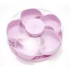 Divided Serving Tray That Spins Perfect for Snacks,vegetable, Fruit ,Dips & Party Supplies Rotating Snack Box Container with Lid
