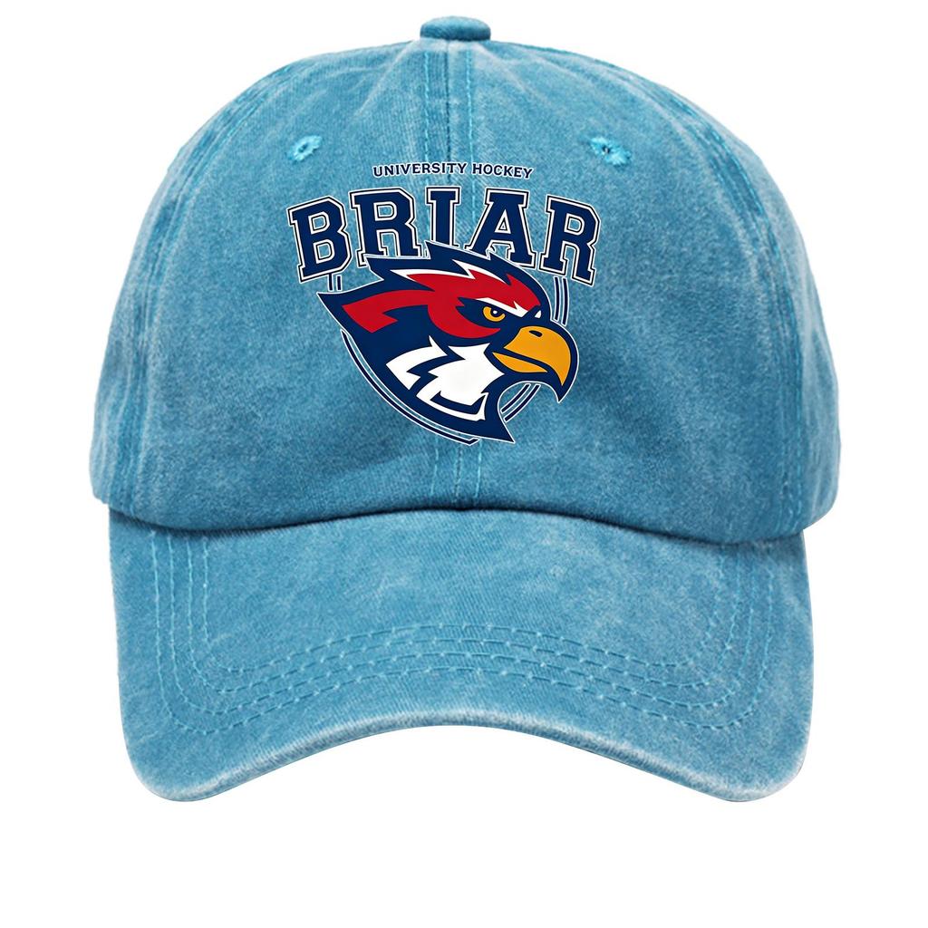 Washed Cotton Baseball Cap Soft Top Denim Hat Vintage Style Adjustable Strap Embroidered Logo Casual Outdoor Headwear