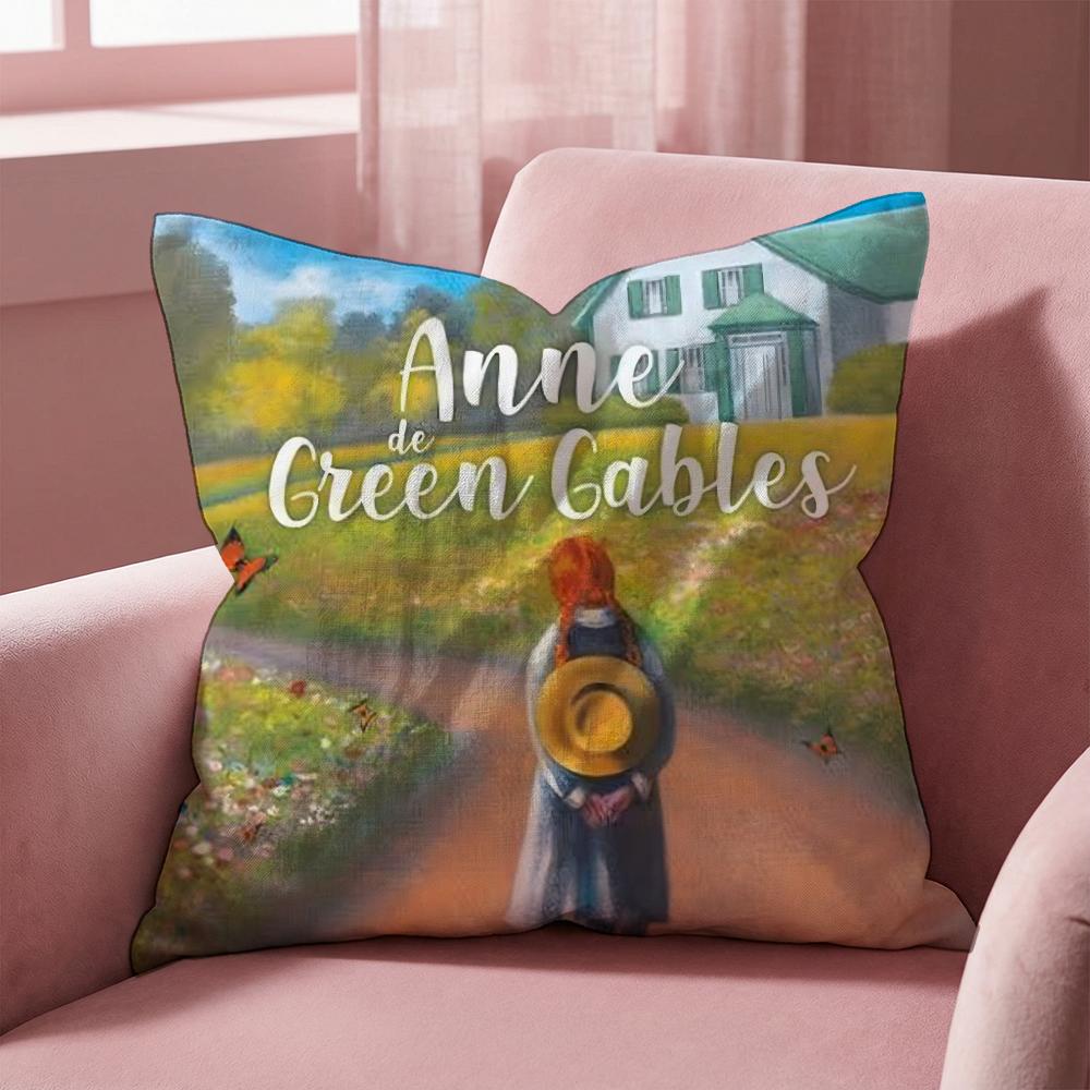 Bücher Anne auf Green Gables Kissenbezug Mehrzweck-Kissenbezug für Zuhause & Auto - Wendbar, Weich & Langlebig für den täglichen Gebrauch