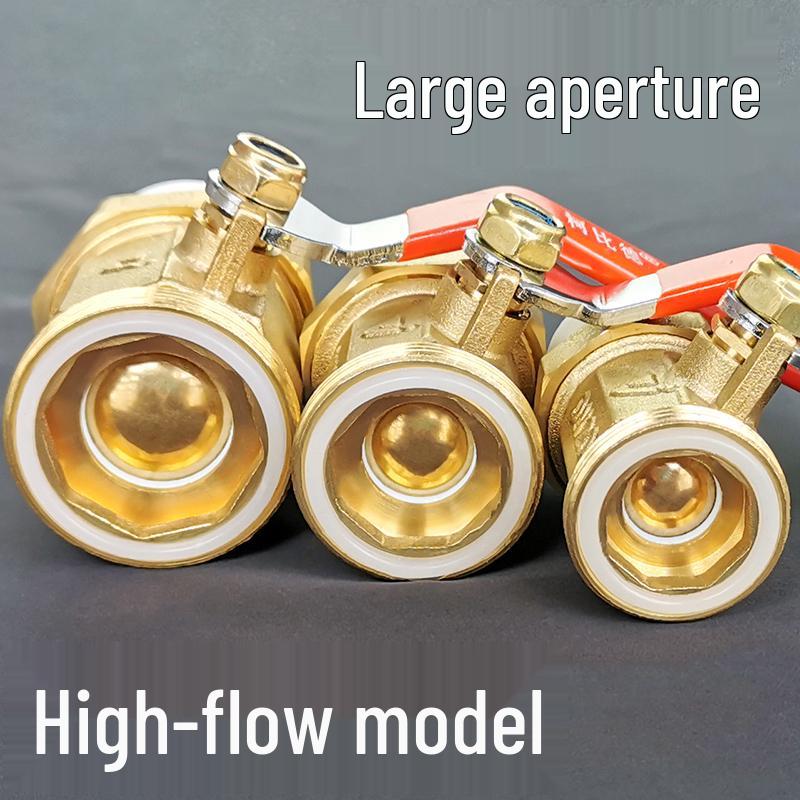 All-Copper PPR Double Union Ball Valve for Hot Melt Pipe - 20mm, 25mm, 32mm (1/2", 3/4", 1")