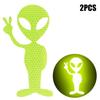 Alien Reflective Stickers For Car Night Warning Creative Styling Car Motorcycle Sticker Decals Auto Driving Safety Decals