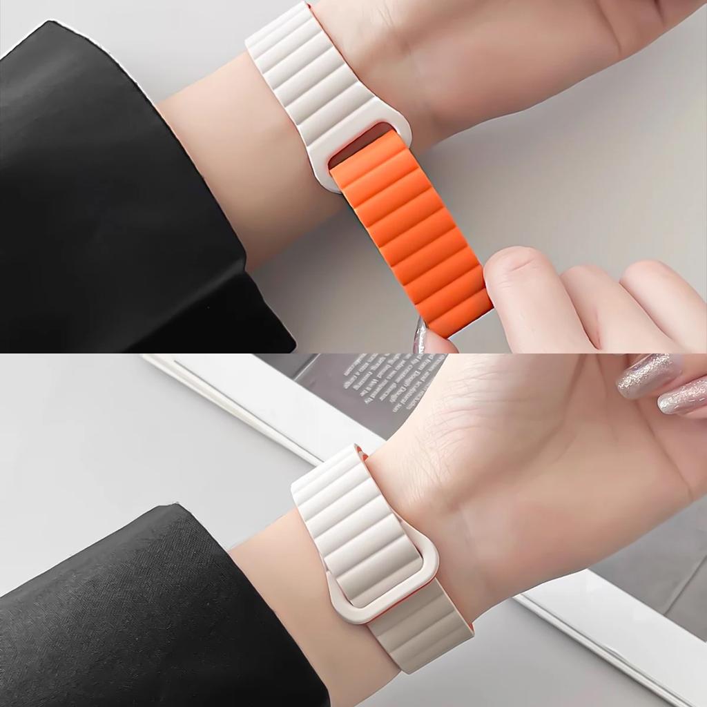 Magnetisches Schlaufenarmband für Samsung Galaxy Watch 8 40mm 44mm 8 Classic 46mm Silikon Sportarmband Correa Galaxy 8 Ultra 2025 47mm