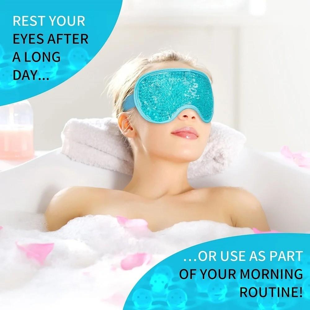 Soft Cooling Eye Mask Reusable Sleeping Eye Masks Dual Use Hot Cooling Eye Mask  Puffy Eyes