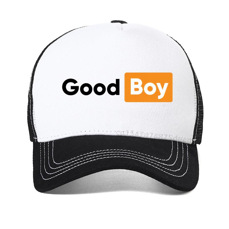 Good Boy Print Baseball Cap Summer Casual For Men Women Snapback Hat Casual Sport Adjustable Trucker Hats Mesh Cool Sun Hat