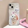 Abstract Art Cat Phone Case For iPhone 15 Pro Case iPhone 11 13 16 12 14 Pro Max 12 13 Mini 15 16 Plus Shockproof Silicone Cover
