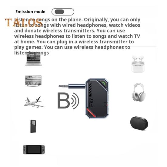 Bluetooth-kompatibel lydadapter Dobbel tilkobling Lav latens Stabil tilkobling Bred kompatibilitet Sendermottaker