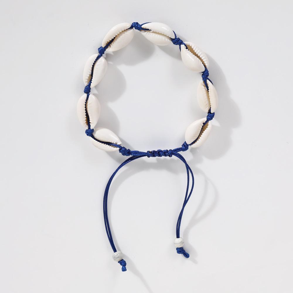 Woven Seashell & Colorful Seed Bead Bracelet/Anklet - Bohemian Beach Style