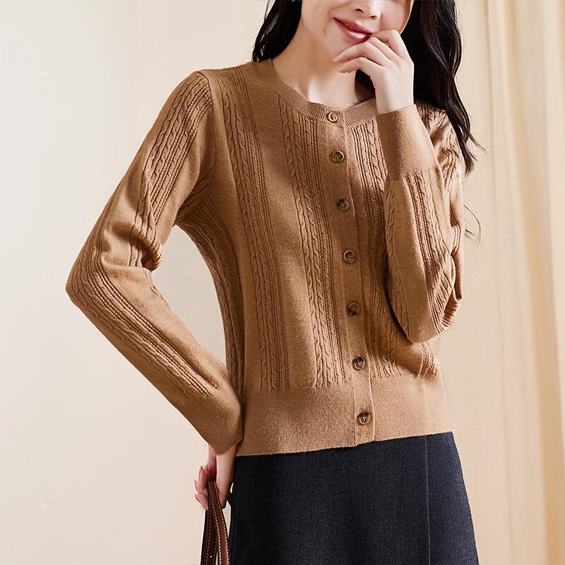 SOFSIL Cable Knit Cardigan L