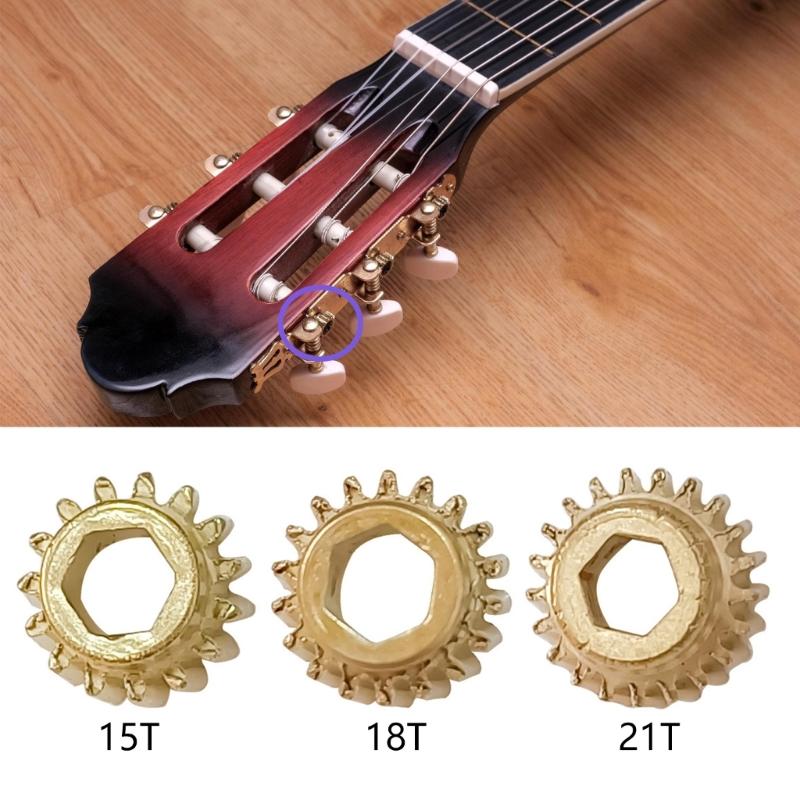 Classical Guitar Tuning Gear Set 6PCS Shafts Iron Texture Replacement Gears Perfect for String Adjustment Stability