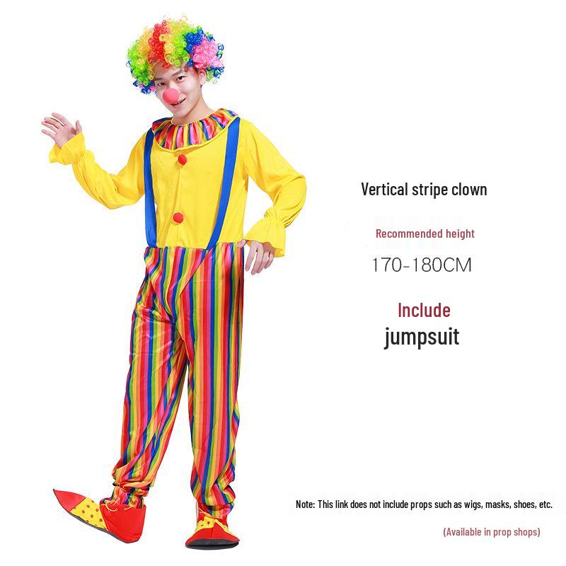 Halloween Adult Clown Costumes for Men & Women - Circus & Festival Performance Outfits