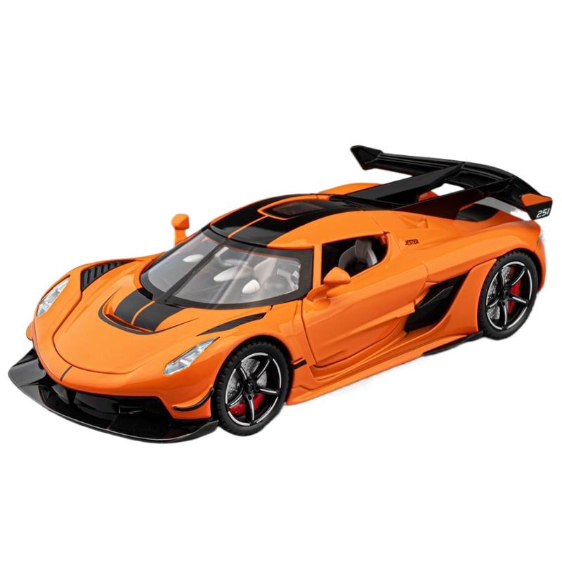 1/22 Koenigsegg Jesko Supercar Alloy Diecast Model Car Outdoor Display Products with High Simulation Collection Hobbies for Boyfriend Boys