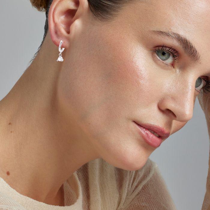 Boucles d'oreilles - LUXENTER - Xomi - Argent 925 - Zircone Cubique - Créole
