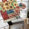 Farm Fresh Vintage Truck Sunflower Farm Plank Sheer Curtains for Living Room Modern Bedroom Voile Tulle Curtain Window Drapes