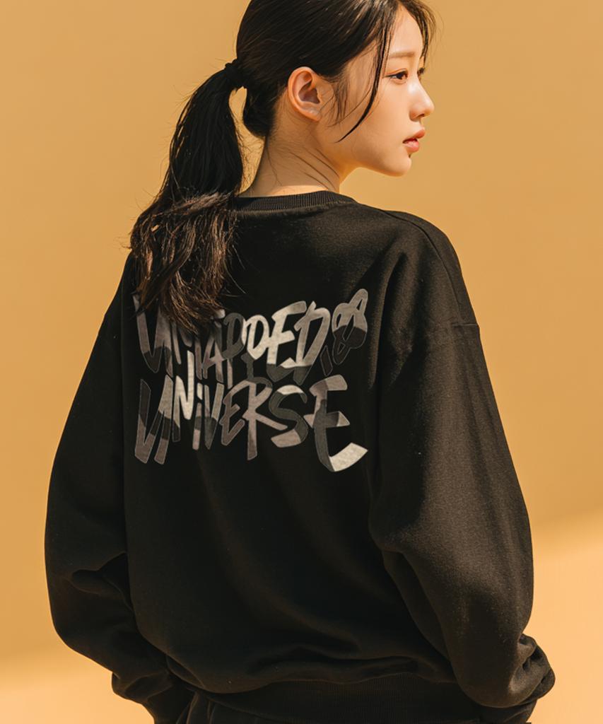 UNTAPPED STUDIO Camouflage Graphic Oversized Long Sleeve T-Shirt (2 Colors)
