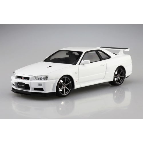 Aoshima Bunka Kyozai (AOSHIMA) 1/24 Pre-painted Model Series Nissan BNR34 Skyline GT-R VEspec II 2000 White Plastic Model 03-B