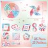 36Pcs Calm Stickers for Anxiety Sensory Stickers 2 Textured Reble Breathing Mindfulness Textured Fidget Stickers for Office & Classroom Desk, Anxiety