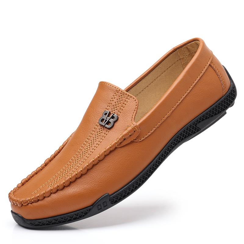 

Men S Leather Shoes Formal Office Shoes Casual Soft Leather Shoes Wedding Shoes Black School Shoes JZ-5695 39 жовтий