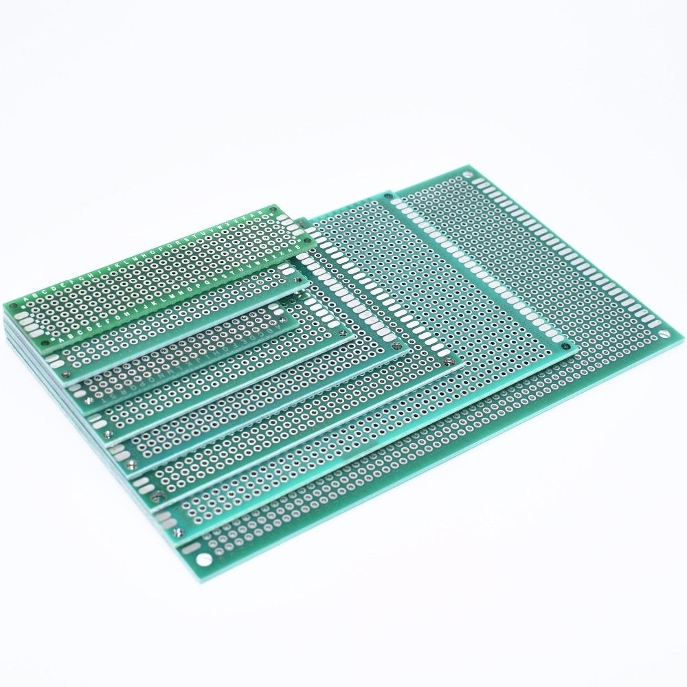 10BUC 9x15cm 8x12cm 7x9cm 6x8cm 5x7cm 4x6cm 3x7cm 2x8Cm Verde Placă de tablă cu pulverizare pe două fețe, placa universală PCB