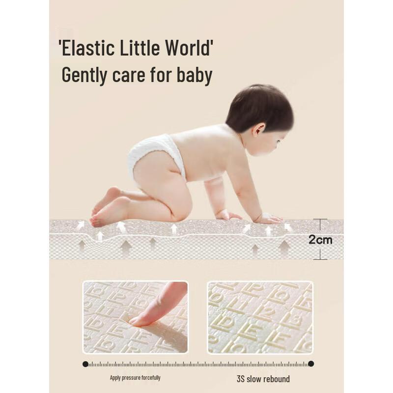 HANDUNYOU Foldable Double-Sided XPE Baby Crawling Mat