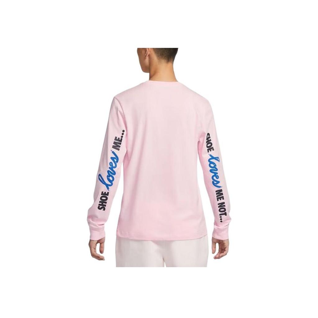 Nike Sportswear As U Nsw Tee Ls Oc Vday Comfortable Fashion Versatile Long Sleeve T-Shirt Men Tops Pink HV9808663