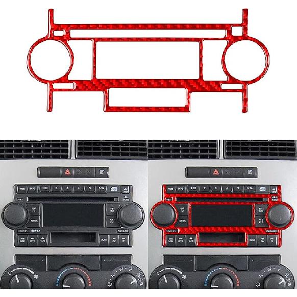 Real Premium Soft Carbon Fiber Interior Accessories Sticker Compatible with Chrysler 300 300C 2005 2006 2007 Car co 2006 Pilot Side Glove Box Storage