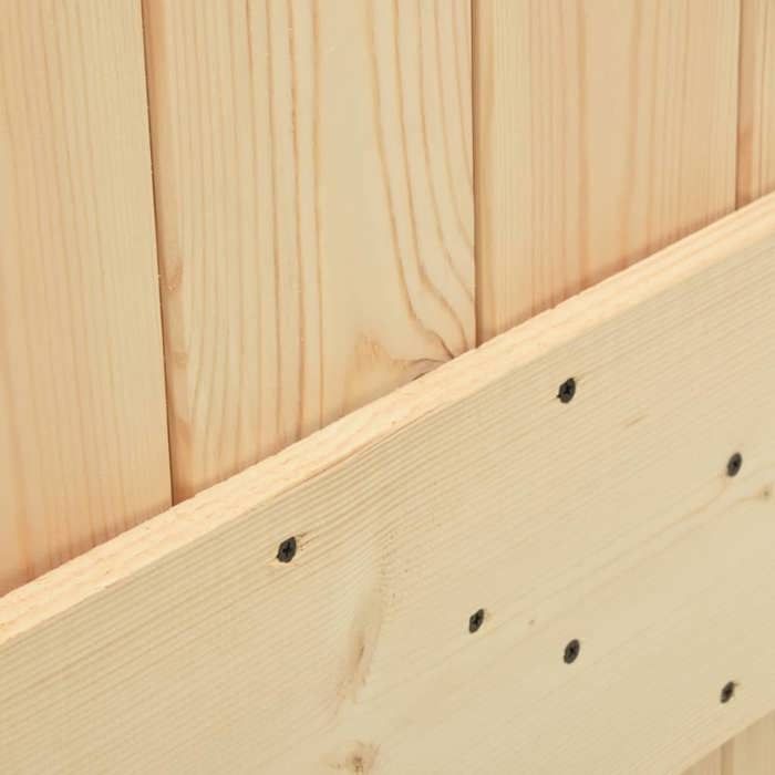 VidaXL Sliding Door and Hardware Kit 95x210 Cm Solid Pine, Interior Door, Interior Barn Door 3203270