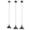 3Set E27 Industrial Ceiling Light Black Wrought Iron Ceiling Light Corridor Light for Outdoor