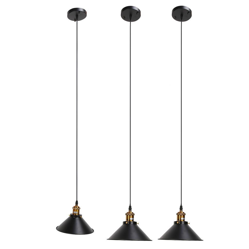 3Set E27 Industrial Ceiling Light Black Wrought Iron Ceiling Light Corridor Light for Outdoor