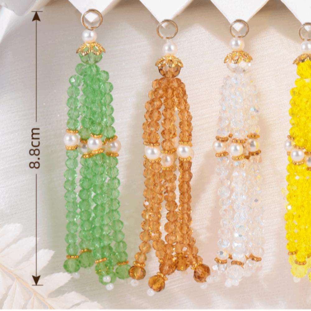 Medium Length DIY Jewelry Accessories Multi-Color Bead Fringe Tassel  Hanfu Bracelet