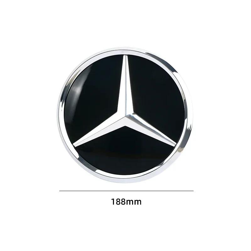AABIC1 3D 188mm Front Grille Star Logo Emblem Badge For Mercedes-Benz C Class 2014-2018 GLC Car Emblems1