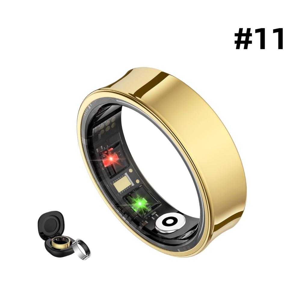 Smart Ring - Health Tracker with SPO₂/HRV/Sleep Monitor, 5ATM Waterproof & No Subscription, 7-Day Battery for Men & Women, iOS A