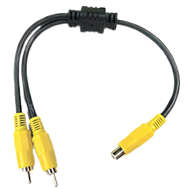 

RCA Video Splitter Cable to Male [COMON] (Female x2) / 0.3m [VDF-Y] чорний