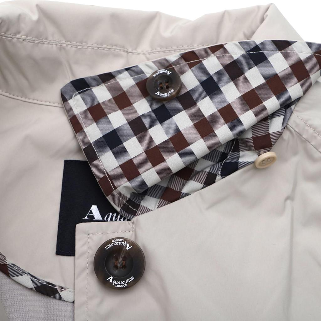 Aquascutum Perfect for Long Removable Navy Raincoat, Lightweight, Comfortable, Cycling, Commuting, Sleeve, Hood, Waterproof, Water-Repellent, (1AQ