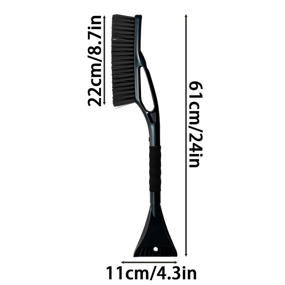 Car Snow Brush Outdoor Car Window Windshield Snow Ice Brush Shovel With Ergonomic Grip For Vehicle Glass Snowy Day Outdoor