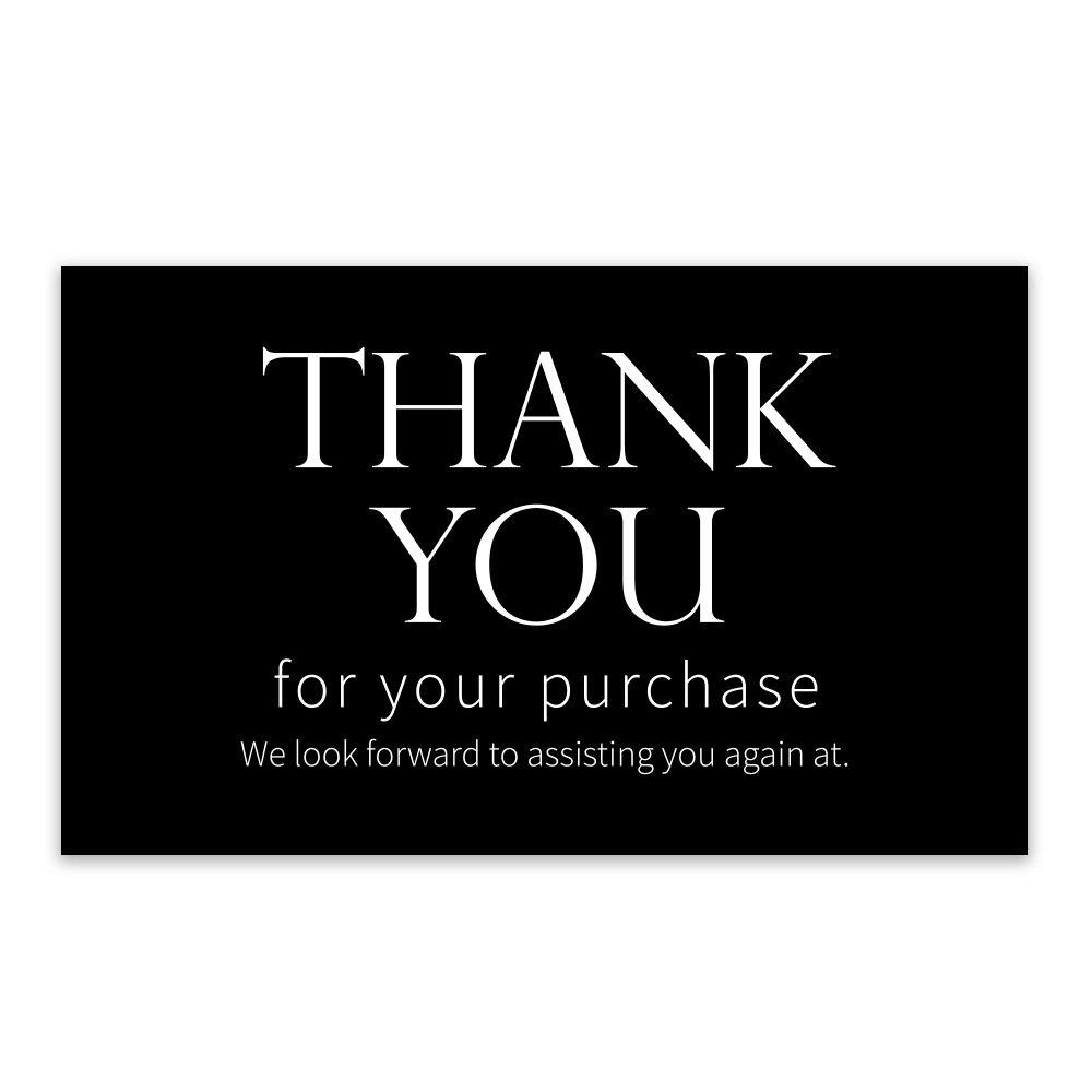 30/50Pcs Thank You for Your Order Card Black & White Cards for Supporting Business Small Shop Gift Decoration Greeting Card